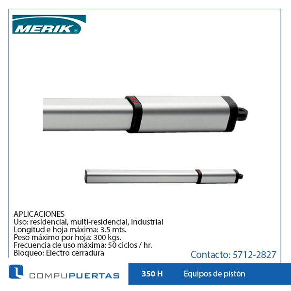 Merik 350 H Equipos de Piston Compupuertas